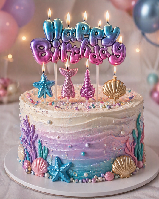 Velas Happy Birthday + Mar