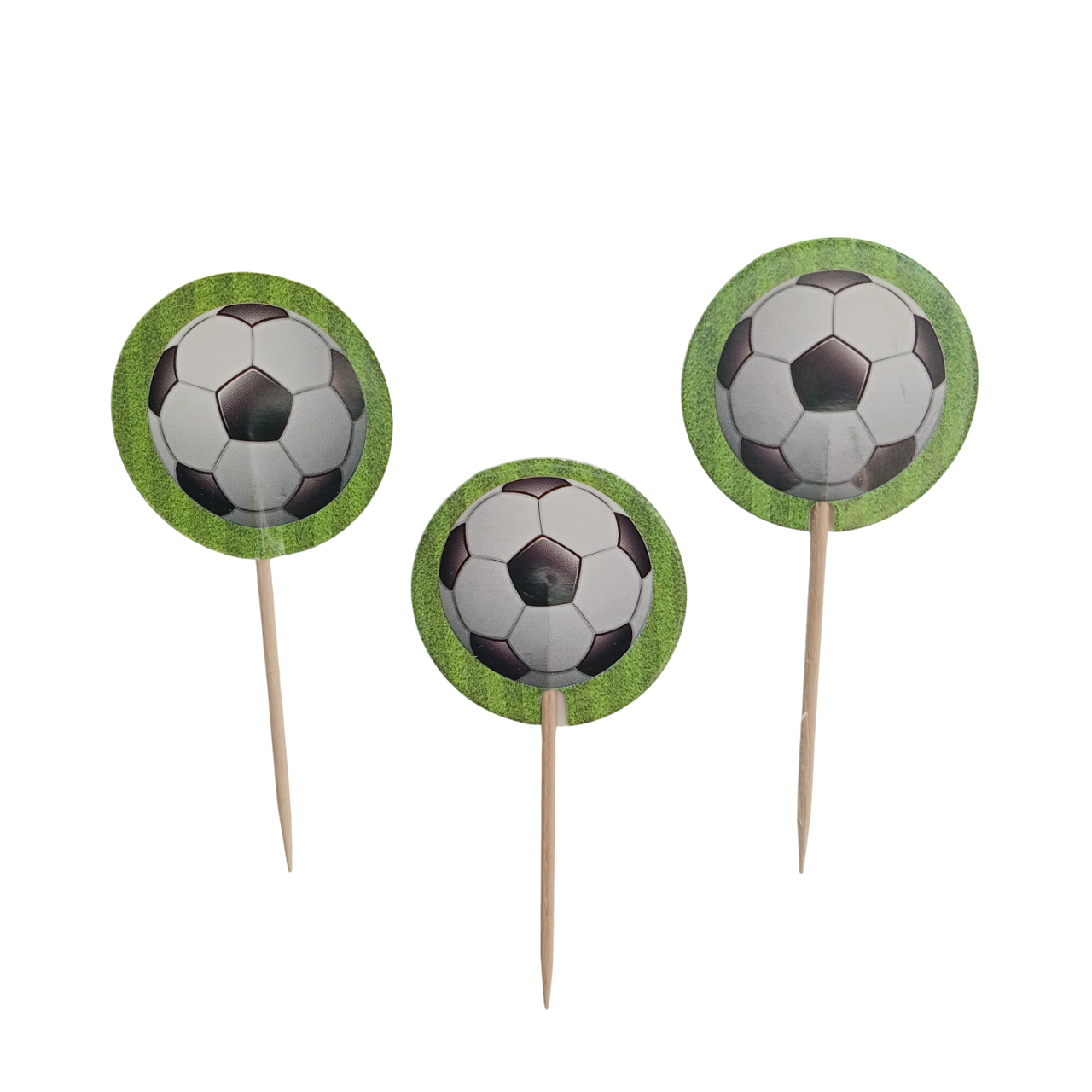 Topper Bola de Futebol 4cm, conj 12