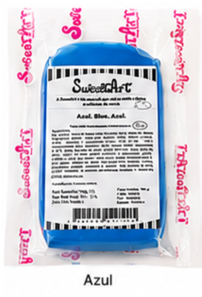 SweetArt Pasta de Açúcar Azul