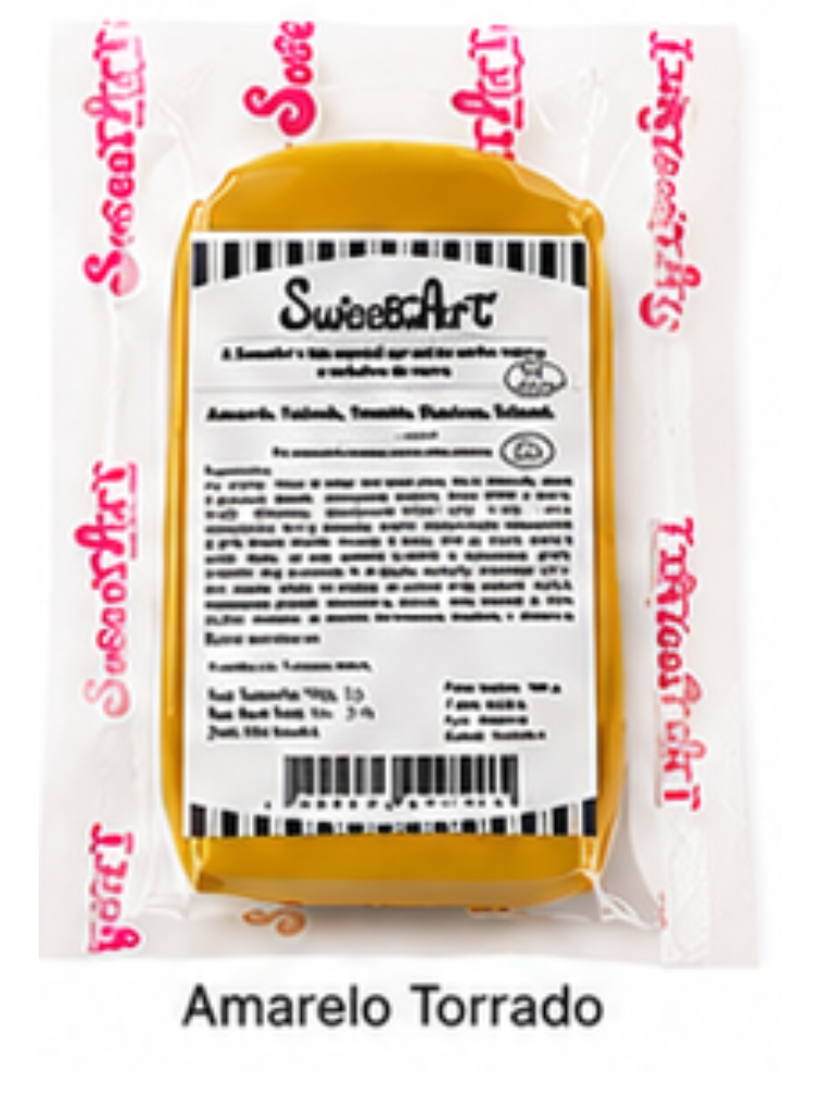 SweetArt Pasta de Açúcar Amarelo Torrado