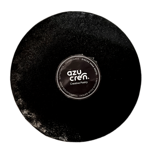 Placa Preta de cartão redonda