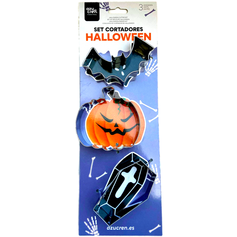 Conjunto 3 Cortadores Halloween _ Azucren