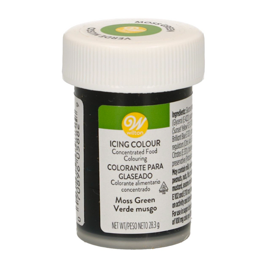 Corante gel verde musgo 28gr Wilton