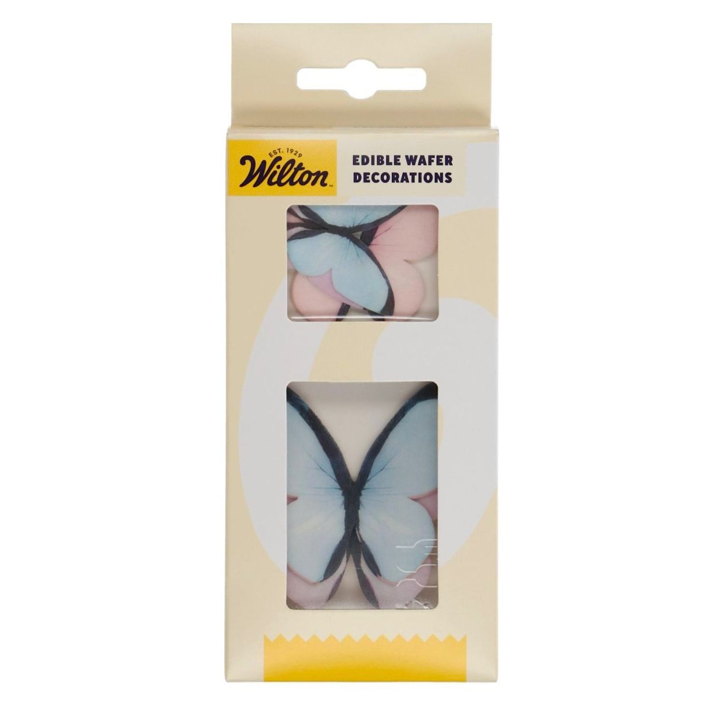 Borboletas hóstia comestível cores pastel conj.8