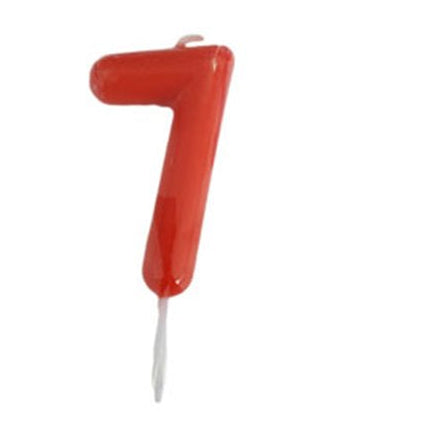 Vela Vermelha Número Pequena 4.5 cm