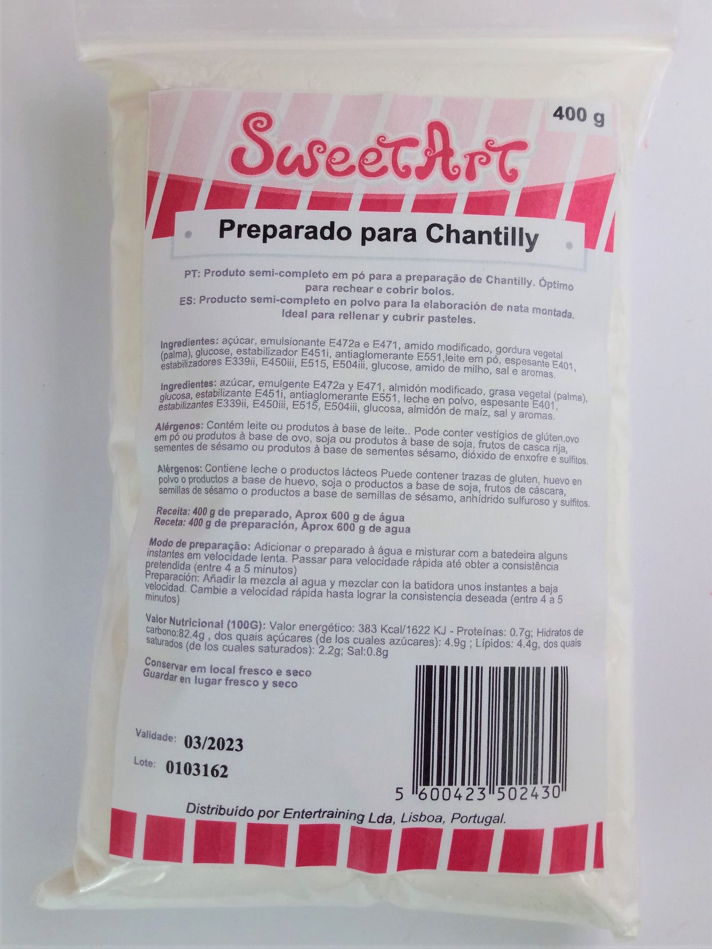 SweetArt Preparado Chantilly - 400g