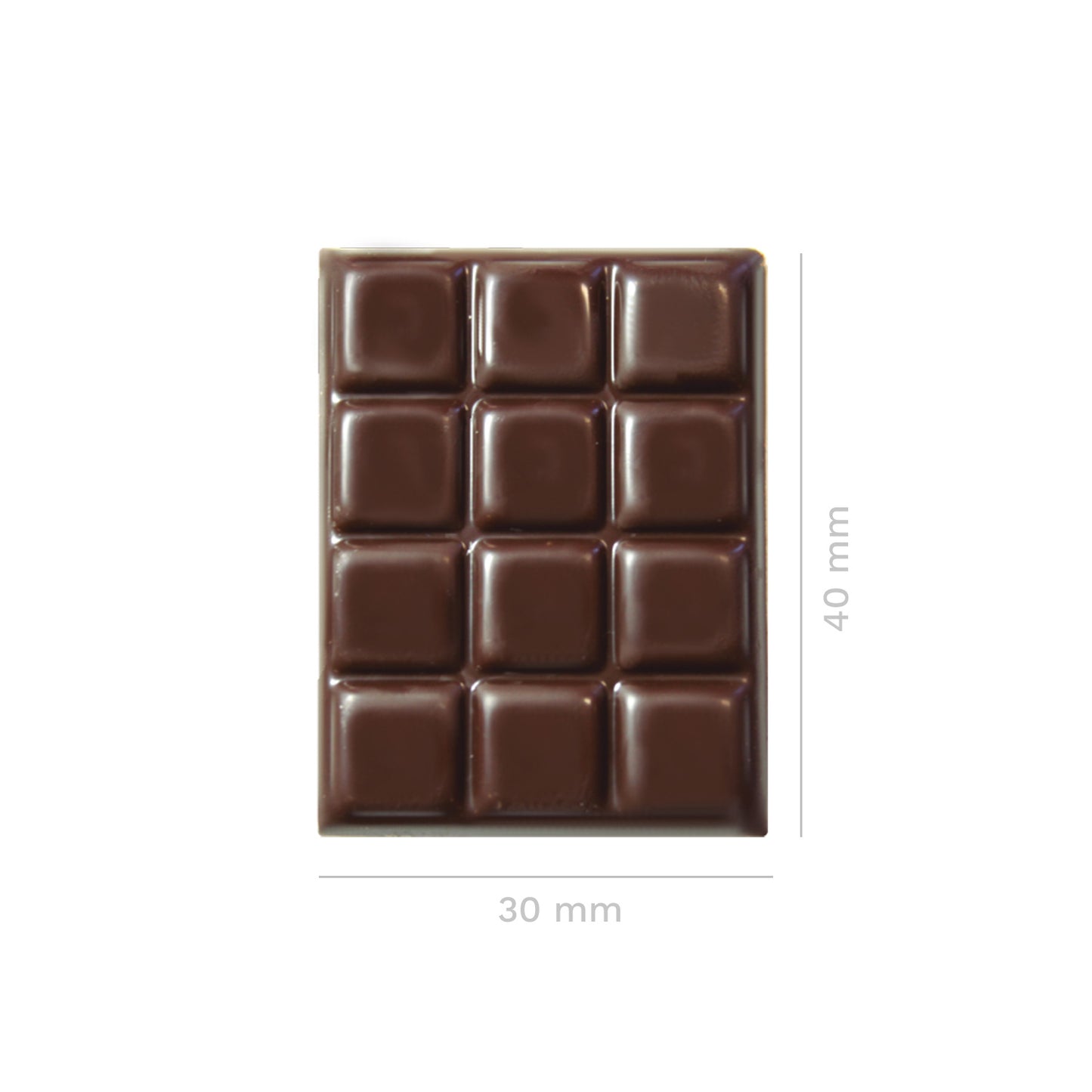 Mini Tablete Chocolate Negro 4x3cm Conj 5