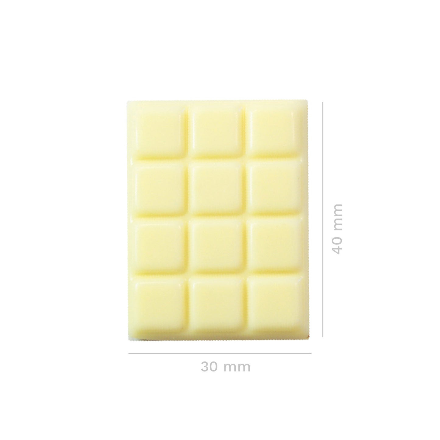 Mini Tablete Chocolate Branco 4x3cm Conj 5