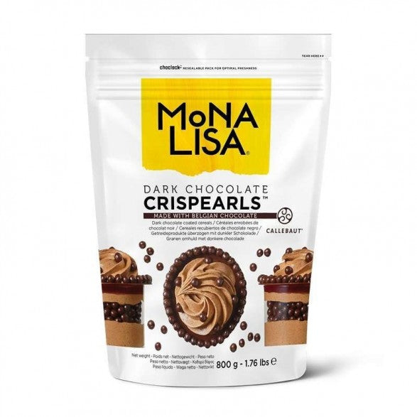 Pérolas Crocantes Chocolate Negro 800g- Mona Lisa Callebaut