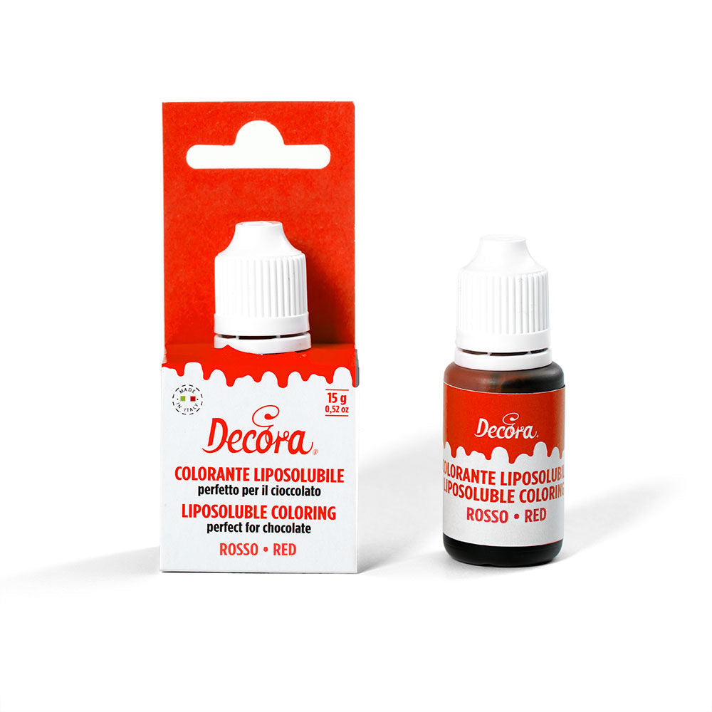 Corante Liquido para Chocolate Vermelho 15g - Decora