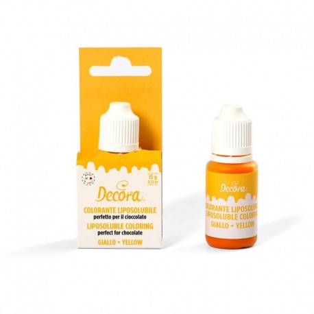 Corante Liquido para Chocolate Amarelo 15g - Decora