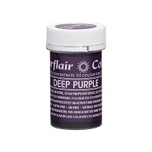 Corante em Gel Roxo Escuro (Deep Purple) 25g - Sugarflair