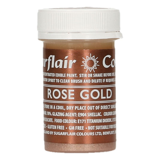 Corante de Pintura Rose Gold 20g (Edible Matt Paints)-Sugarflair