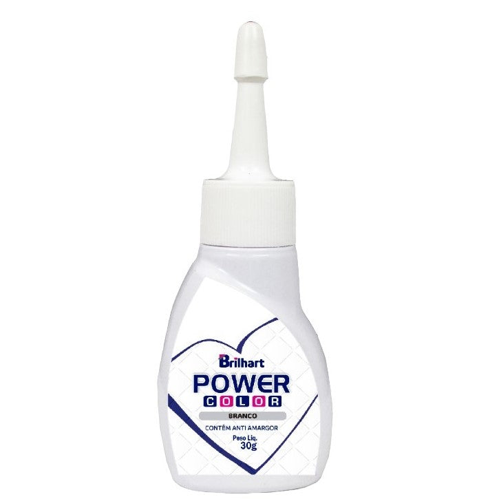 Corante em gel Power Color Branco 30g- Brilhart