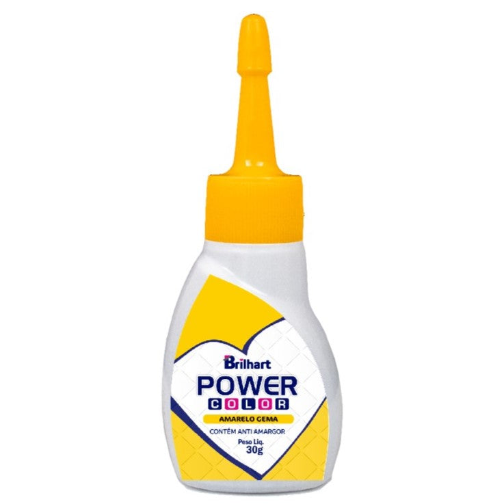 Corante em gel Power Color Amarelo Gema 30g- Brilhart