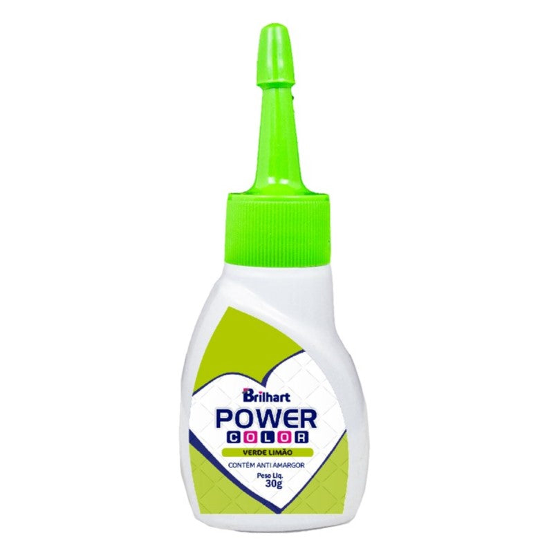 Corante em gel Power Color Verde Limão 30g- Brilhart