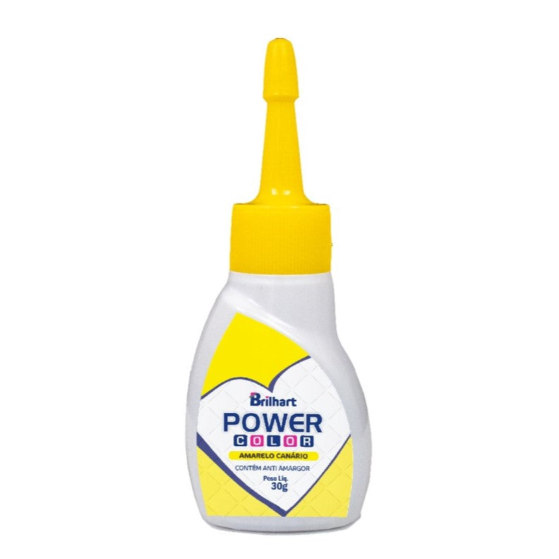 Corante em gel Power Color Amarelo Canário 30g- Brilhart