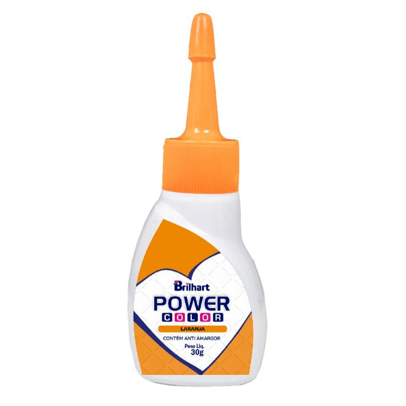 Corante em gel Power Color Laranja 30g- Brilhart