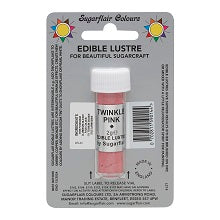 Pó Comestível Lustre Rosa Brilhante (Edible Lustre Twinkle Pink) - Sugarflair