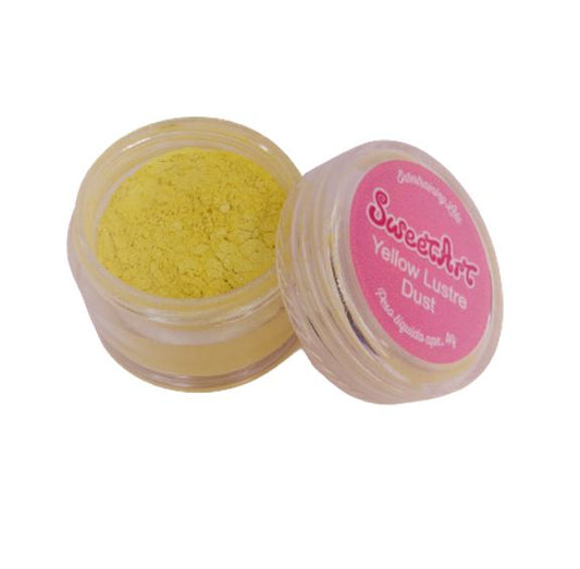 SweetArt Pó comestível Lustre Amarelo (Yellow Lustre Dust)  4g