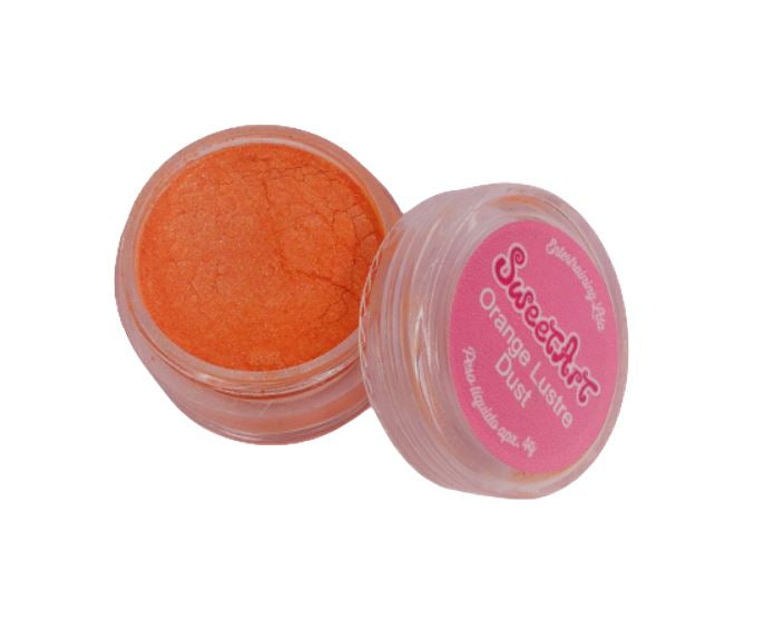 SweetArt Pó comestível Lustre Laranja (Orange Lustre Dust) 4g