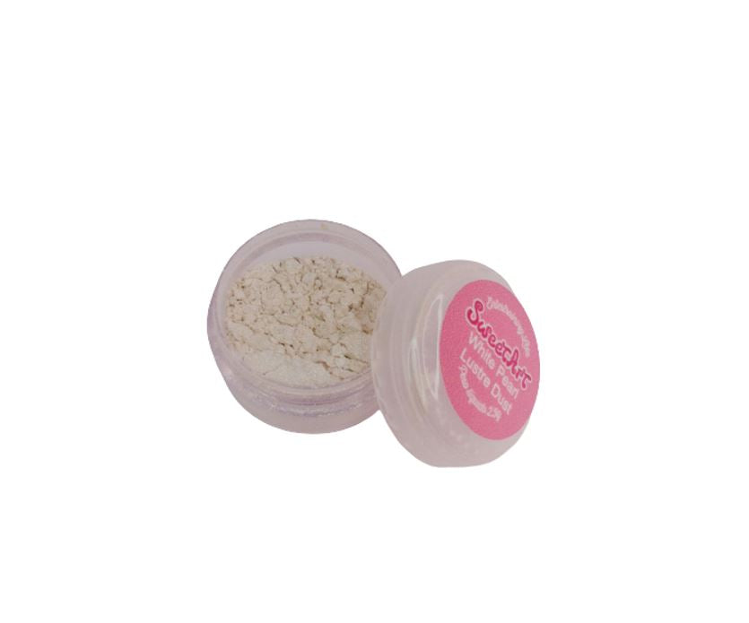 SweetArt Pó comestível Lustre Branco Perolado (White Pearl Lustre Dust) 2,5g