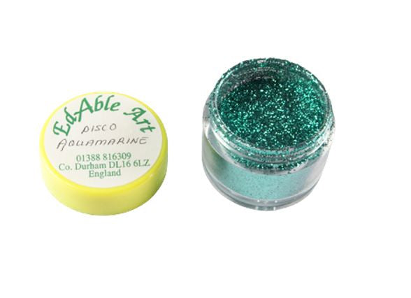 Purpurina Não Tóxica Verde Água (Disco Aquamarine)