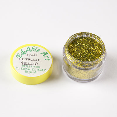 Purpurina Não Tóxica Dourado Metálico (Disco Metallic Yellow)