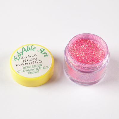 Purpurina Não Tóxica Neon Rosa (Disco Neon Flamingo)