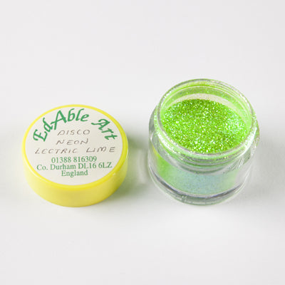 Purpurina Não Tóxica Neon Verde Lima (Disco Neon Lectric Lime)