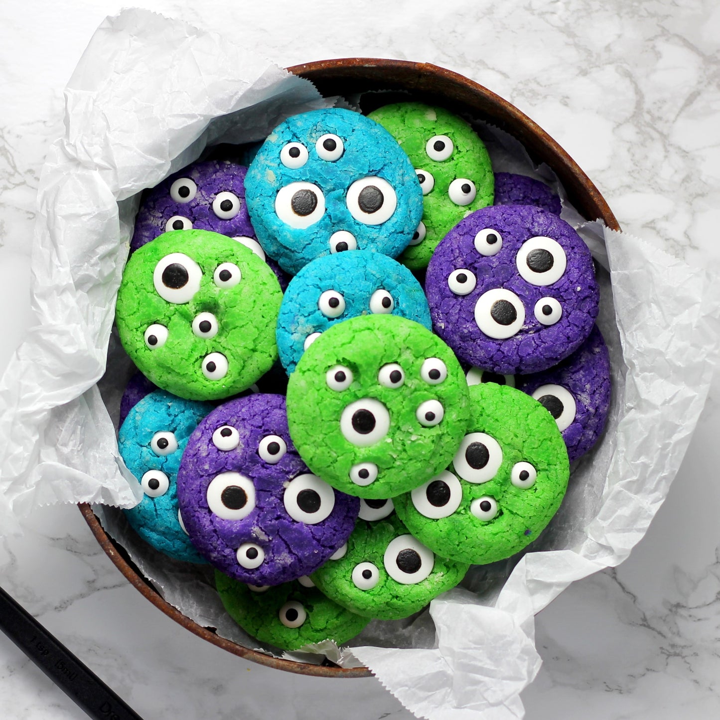 SweetArt Mini-Olhos Redondos em Pasta de Açúcar - Conj 20