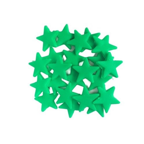 Estrelas Verdes em Pasta Açúcar- Conj 20