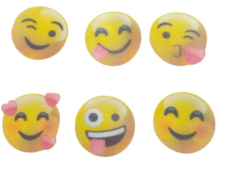 SweetArt Decoração Folha Hóstia Emojis conj 30