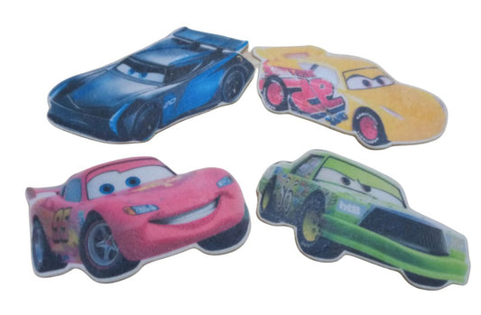 SweetArt Decoração Folha Hóstia Cars conj 8