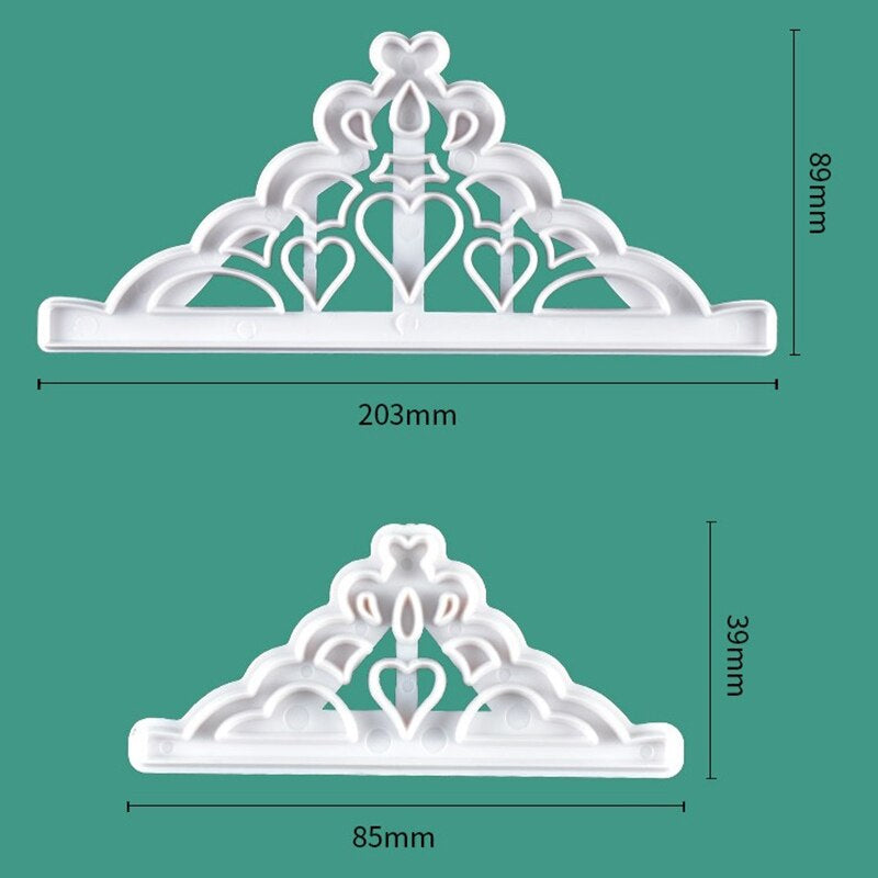 SweetArt Cortador de Tiara/Coroa- Conj. de 2