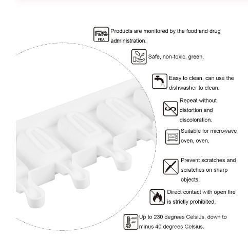 SweetArt Molde silicone mini-gelado