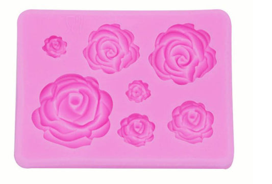 SweetArt Molde Silicone Rosas com 7 tamanhos