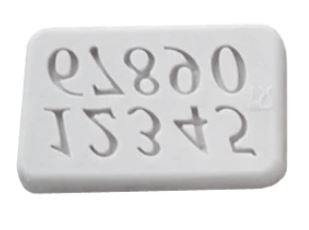 SweetArt Molde Silicone Letras maiúsculas, minúscula e números- Conj 3