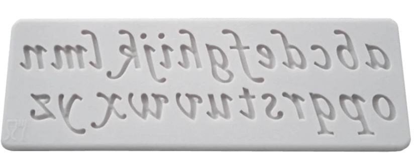 SweetArt Molde Silicone Letras maiúsculas, minúscula e números- Conj 3