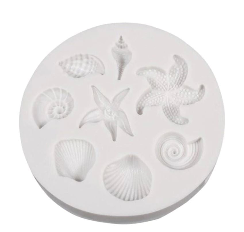 SweetArt Molde Silicone Mar com 8 cavidades