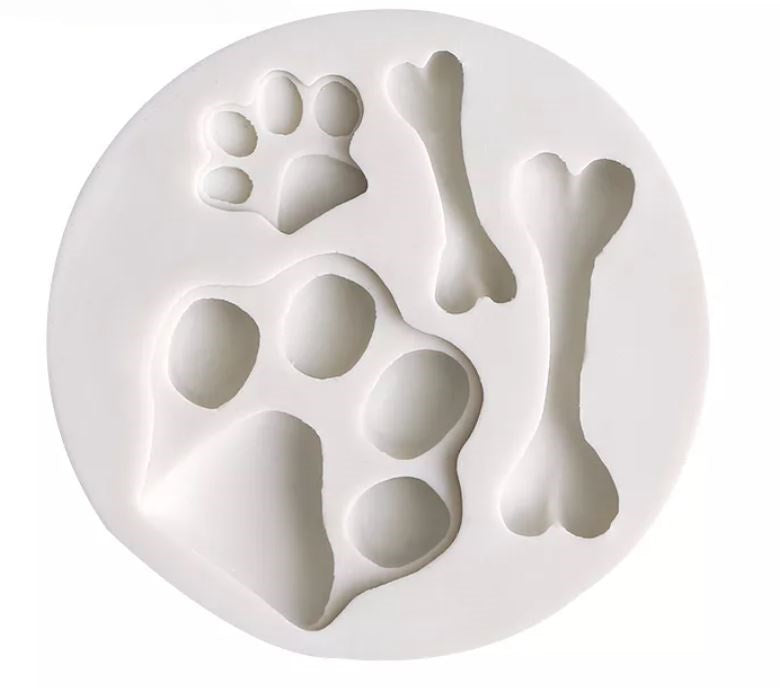 SweetArt Molde Silicone Patas e Ossos