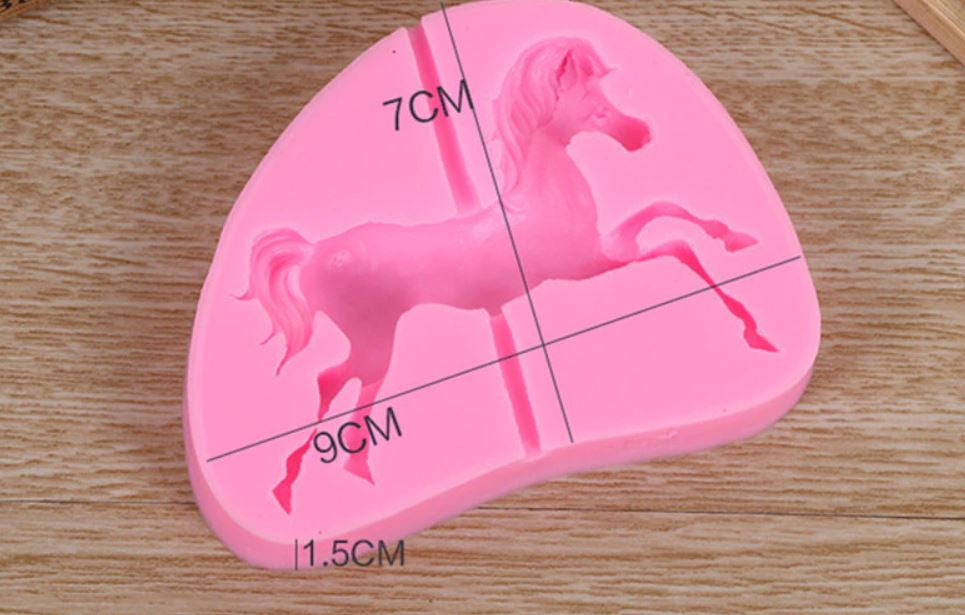 Molde Silicone Cavalo de Carrossel - SweetArt