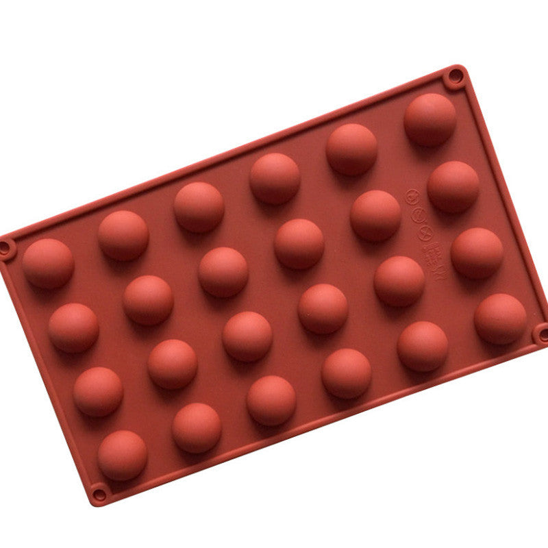 SweetArt Molde Silicone meia esfera 24 cavidades