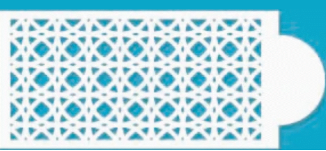 SweetArt Stencil Decorativo 26cmX11cm nº8