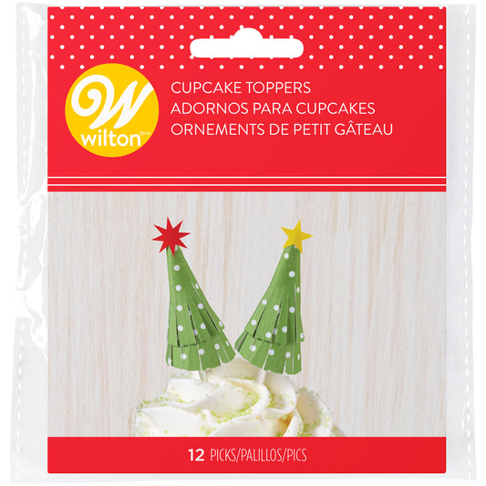 Topo de Cupcake Árvore de Natal - Conj. 12 - Wilton