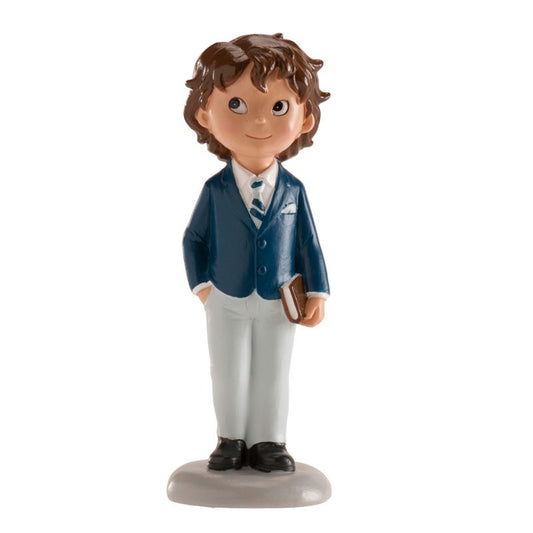 Boneco Menino Comunhão Pedro 13cm - Dekora