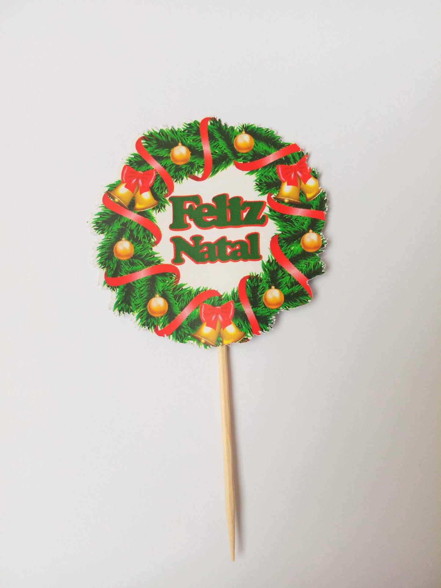 SweetArt Mini-Toppers Feliz Natal Coroa Conj 4