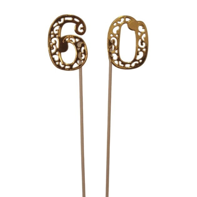 Topper Dourado de Papel nº 60