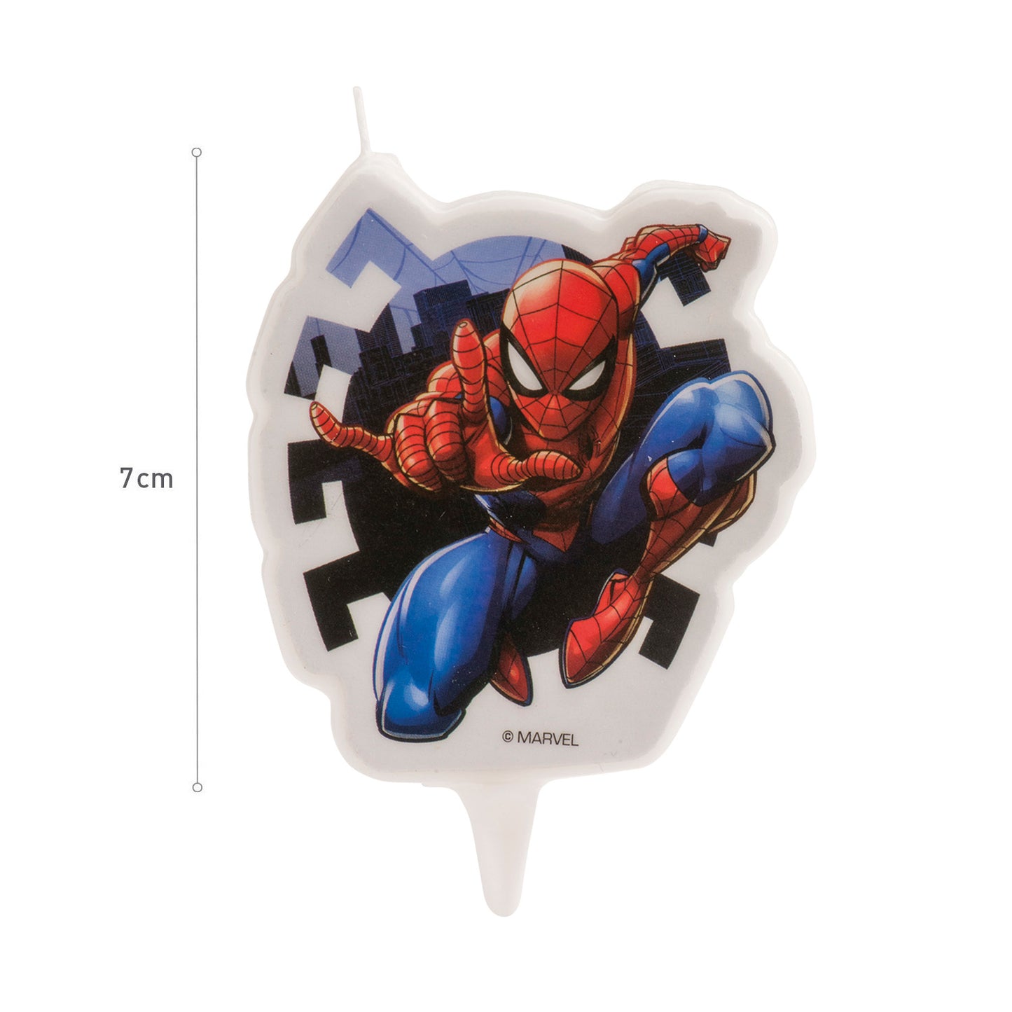 Vela Homem Aranha 2D 7cm - Dekora