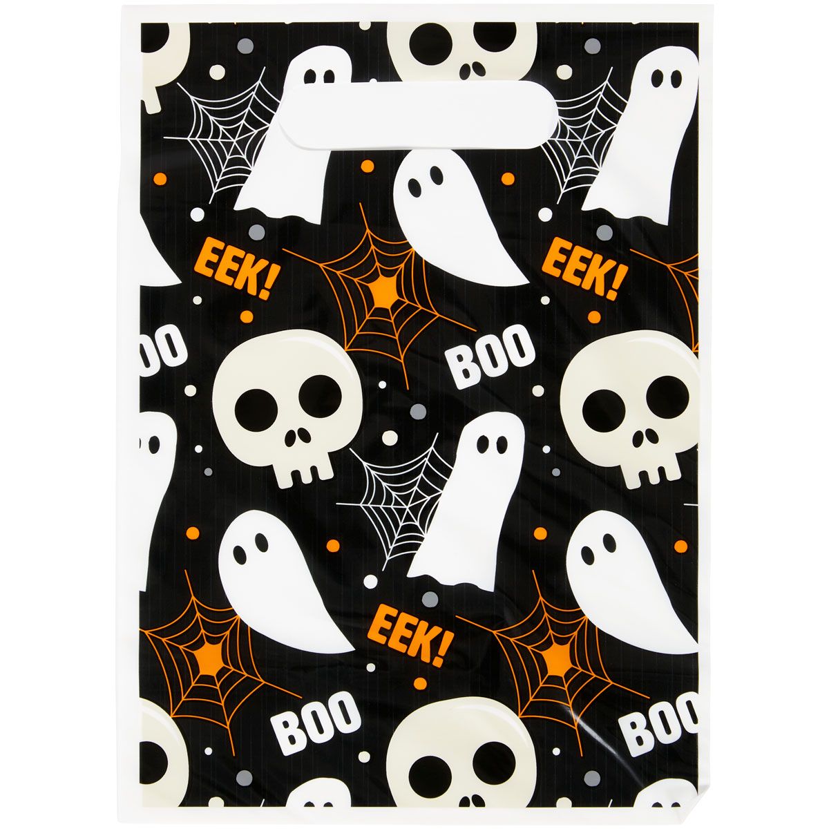 Saco Doces Halloween Fantasma/Caveiras Conj 12-Wilton